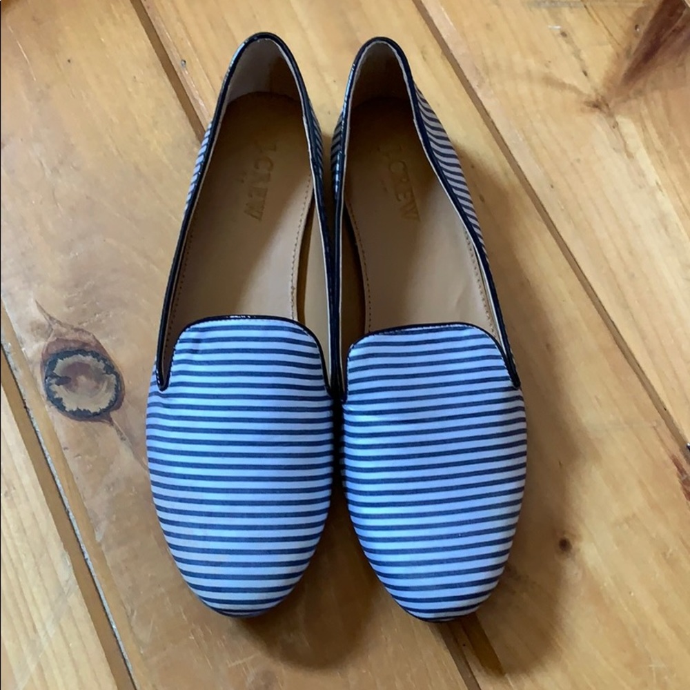 J. Crew striped flats shoes